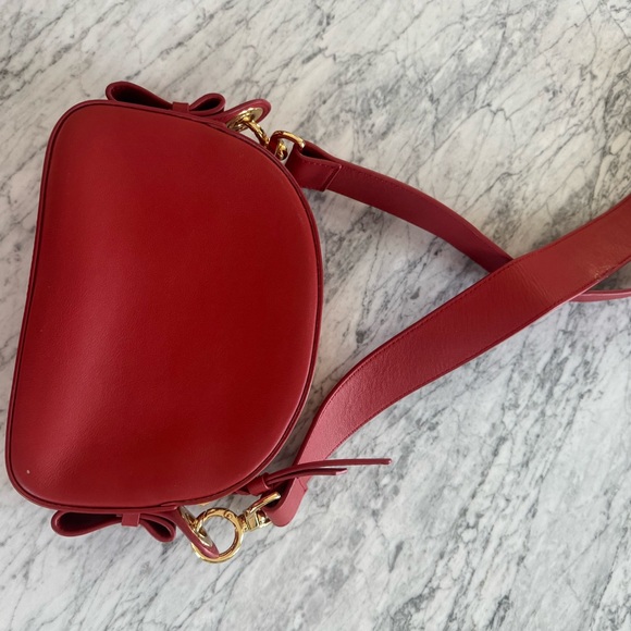 Chloe red leather bag with little horses - Picture 4 of 11